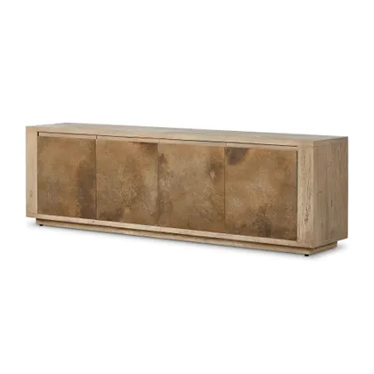 Redondo Media Console-Bleached Alder