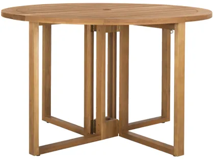 Wales Round 47.24-Inch Dia Dining Table - Natural - Safavieh