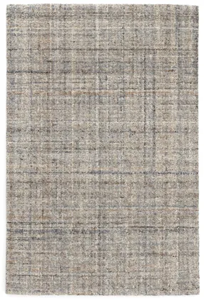Harris Blue/Brown Hand Micro Hooked Wool Rug