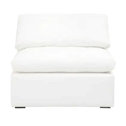 Sky Modular Armless Chair, Pearl
