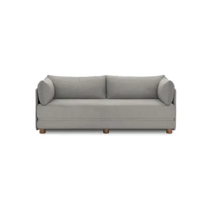 Shift Sleeper Sofa - Stone Grey - Performance Basketweave