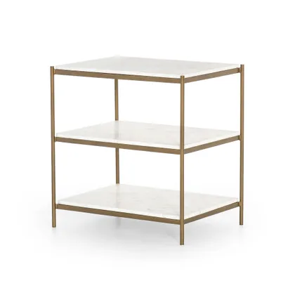 Felix Nightstand-Antique Brass