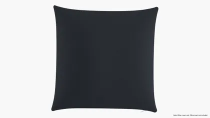 Throw Pillow Cover 22", Navy Everyday Linen, 22" x 22"