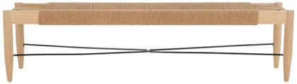 Arcana Jute Bench - Natural / Light Natural - Safavieh