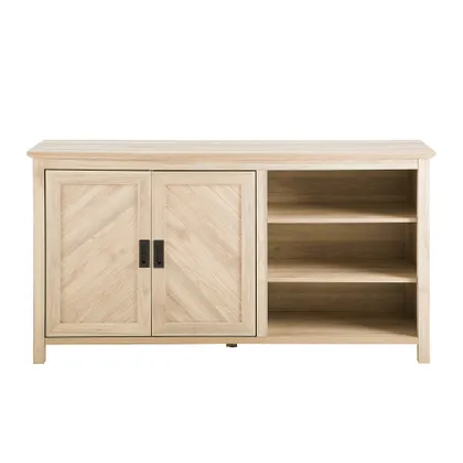 Mila 58" 2 Door Angled Groove Sideboard - Birch