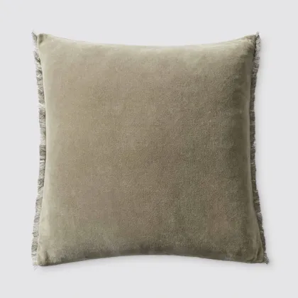 The Citizenry Naveta Velvet Pillow | 18" x 18" | Blue