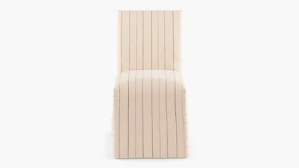 Slipcovered Dining Chair, Charcoal Fritz