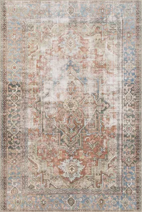 Loloi Loren Terracotta / Sky 7'-6" x 9'-6"