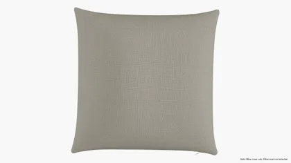 Throw Pillow Cover 22", Putty Everyday Linen, 22" x 22"