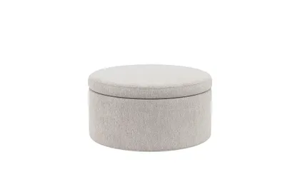 Colten Round Storage Coffee Table Ottoman
