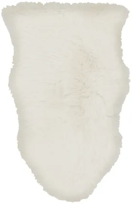 Sheepskin Beige Indoor 2' x 3' Handmade Rug
