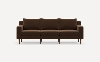 Mercer 3-Piece Sofa - Espresso - Performance Brushed Chenille