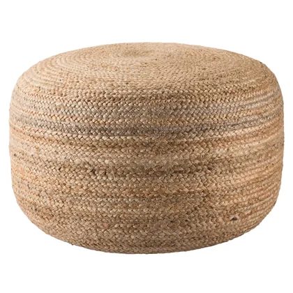 Mesa Natural Solid Natural Cylinder Pouf