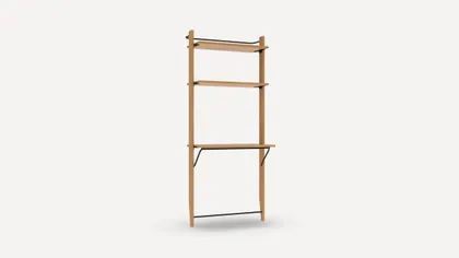 Title Wall Desk - Oak - Wood