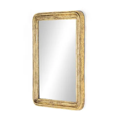 Vintage Louis Mirror - Antiqued Gold Leaf