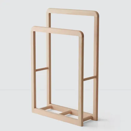 The Citizenry Hinoki Wood Standing Rack | Natural