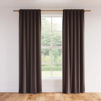 Velvet Curtain, Bittersweet Performance Velvet, 50" x 96", Blackout