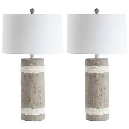Brixton Table Lamp - Brown/White - Safavieh