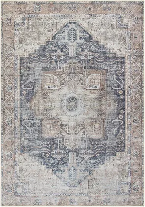 Amelie Gray Indoor 6'7" x 9' Machine Woven Rug