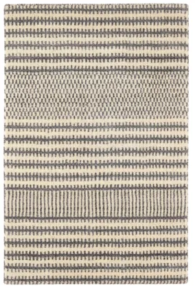 Tracks Grey Hand Loom Knotted Wool Rug