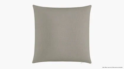 Throw Pillow Cover 20", Putty Everyday Linen, 20" x 20"