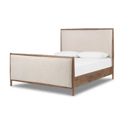 Glenview Bed-Weathered Oak-Queen