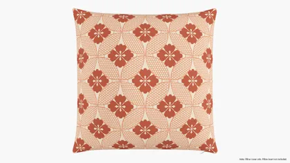 Throw Pillow Cover 26", Coral Solaire, 26" x 26"