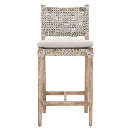 Costa Counter Stool, Taupe & White