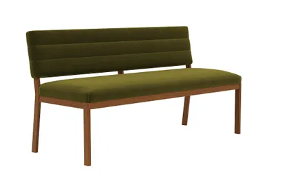 Nora Wood Framed Upholstered Bench