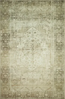 Magnolia Home by Joanna Gaines x Loloi Banks Natural / Granite 5'-0" x 7'-6"