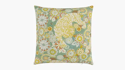 Throw Pillow 20", Pistachio Siberian Tiger, 20" x 20"