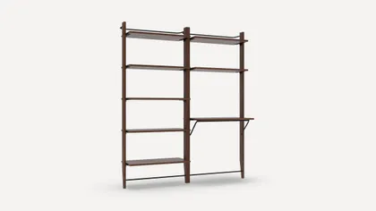 Title Two-Piece Home Office - Walnut - Wood