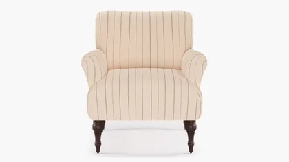 Traditional Accent Chair, Charcoal Fritz