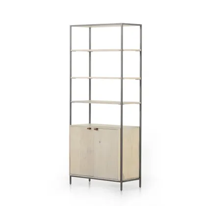 Trey Modular Wide Bookcase - Dove Poplar