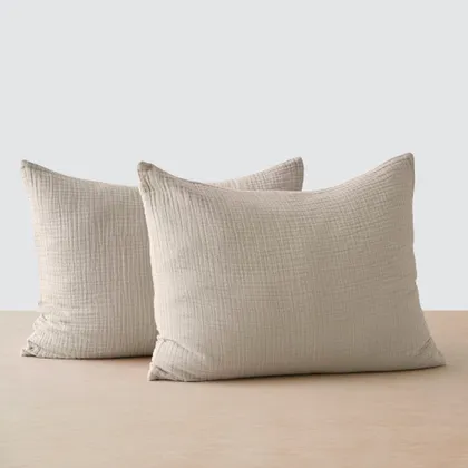The Citizenry Organic Cotton Gauze Shams | Standard