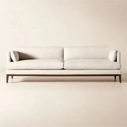 Mona 103" Off-White Performance Linen Sofa