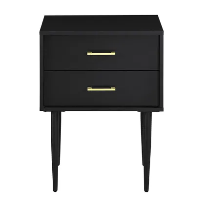 Olivia Modern Nightstand - Black 