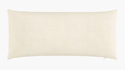 Throw Pillow 14" x 30", Talc Everyday Linen, 14" x 30"