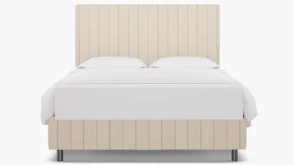 Square Back Bed, Sky Fritz, Queen