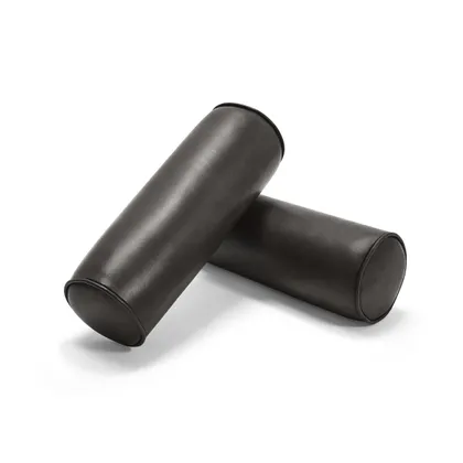 Nomad Leather Bolster Pillow (Set of Two) - Slate - Top Grain Leather