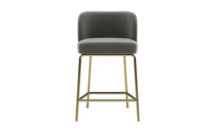 Graham Metal Framed Upholstered Counter Stool
