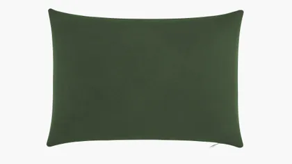 Throw Pillow 14" x 20", Emerald Luxe Velvet, 14" x 20"