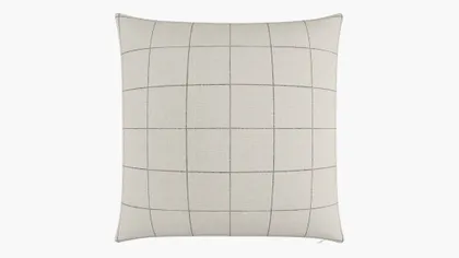 Throw Pillow 26", Coal Windowpane, 26" x 26"