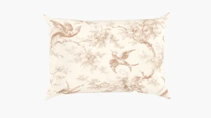 Throw Pillow 14" x 20", Terracotta Swallows, 14" x 20"
