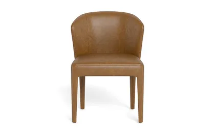 Pratt Leather Fully Upholstered Chair