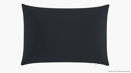 Throw Pillow Cover 14" x 20", Navy Everyday Linen, 14" x 20"