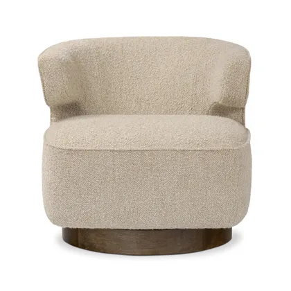 Dottie Swivel Chair - Berber Oatmeal