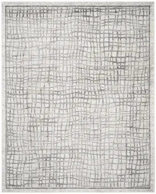 Arlo Home Woven Rug – Ivory/Silver, 8×10
