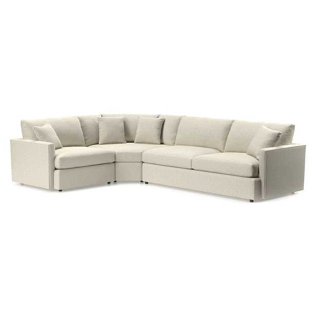 Lounge Petite 3-Piece Wedge Sectional  (Petite Left-Arm Chair, Petite Wedge, Petite Right-Arm Sofa) - Crate and Barrel