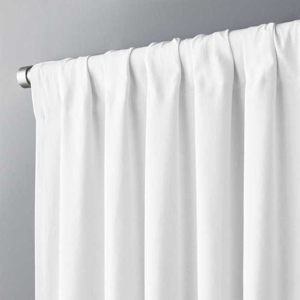 White Basketweave II Curtain Panel 48"x96" - CB2